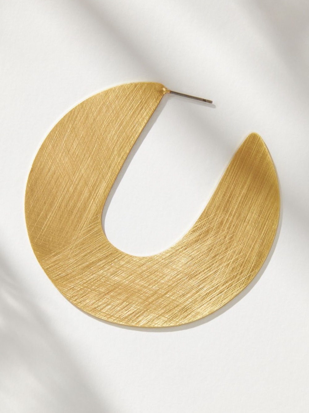 NWT Anthropologie Textured Hoop Statement Earrings - Picture 11 of 16
